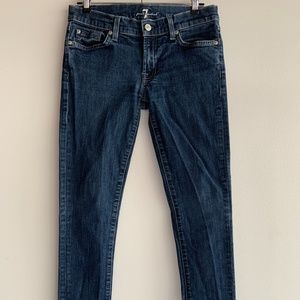 7 FOR ALL MANKIND Mid Rise Skinny Jean 29 EUC